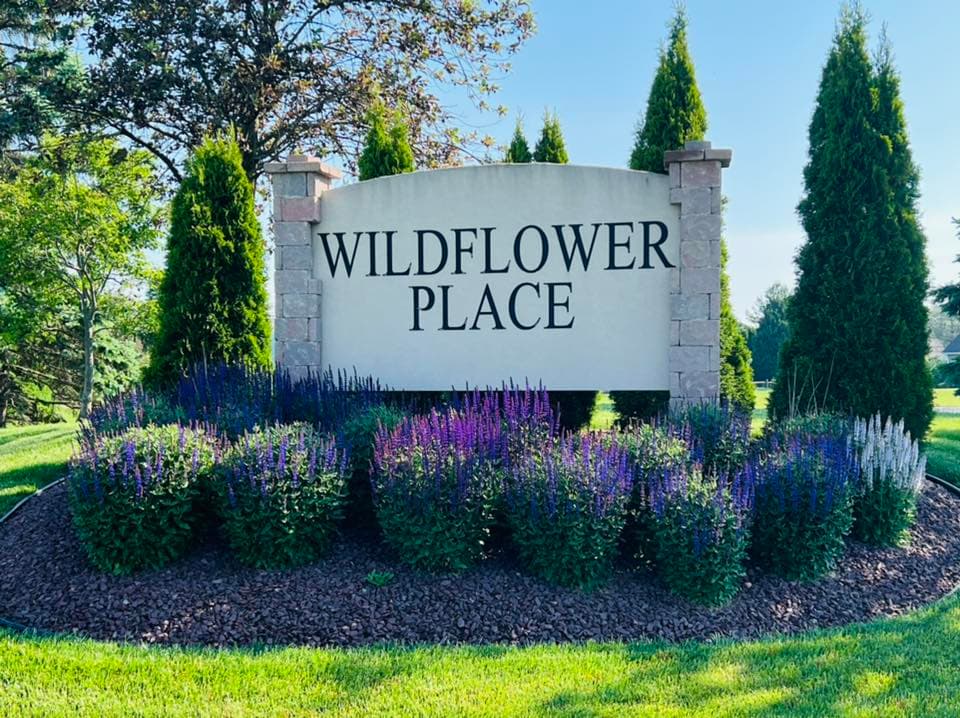 Wildflower Place community entrance sign